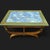 Neoclassical Pair of 19th Century Neoclassical Style Reverse Painted Glass Top Curule Base Cocktail/Side Tables For Sale - Image 3 of 9