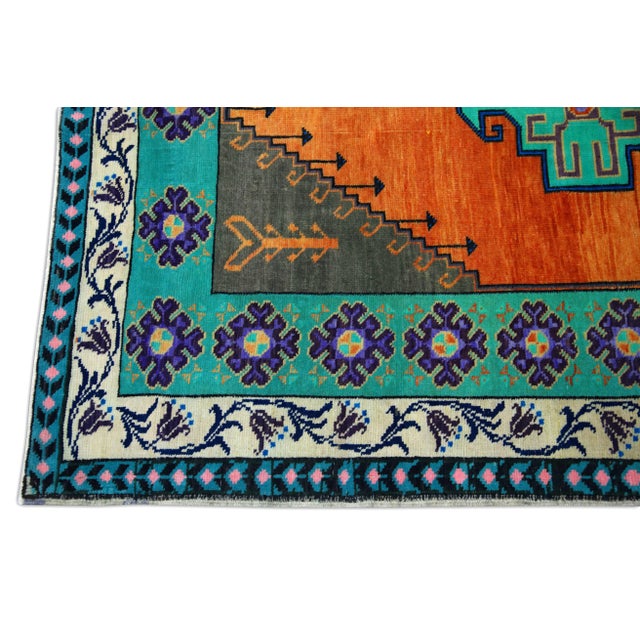 Turkish Vintage Turkish Rug 3'11" x 6'7" For Sale - Image 3 of 6