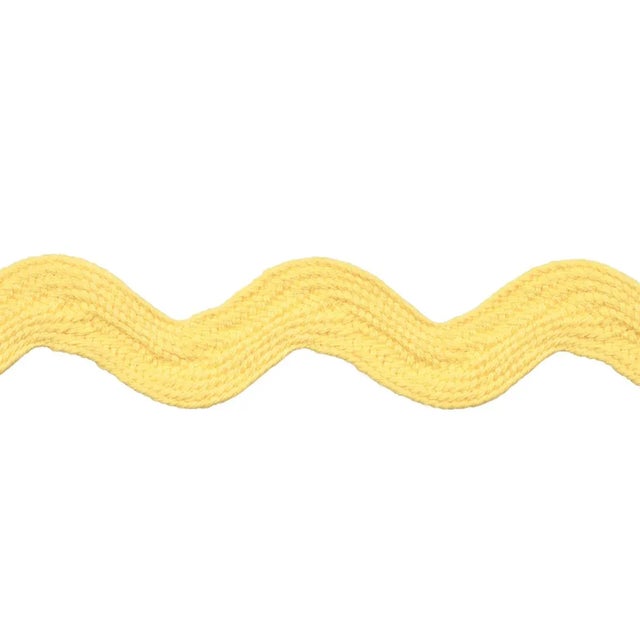 Contemporary Sample - Schumacher Ric Rac Tape Large Tape in Yellow For Sale - Image 3 of 3