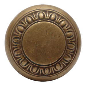 Antique Egg & Dart Concentric Brass Entry Door Knob