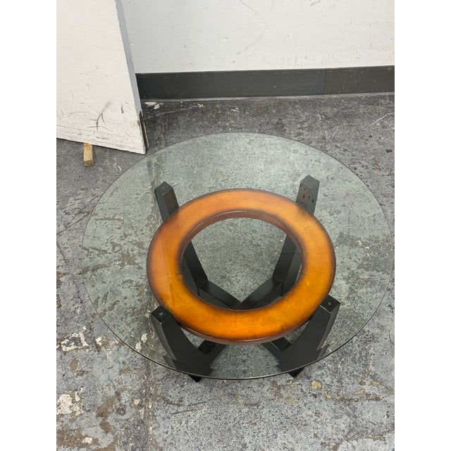 Early 21st Century Bassett Mirror Company Elation Round Coffee Table From Bassett Mirror Company. For Sale - Image 5 of 12