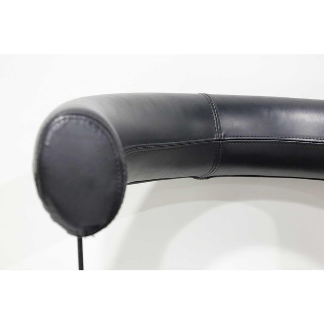 Mid 20th Century Saporiti Leather and Suede Swivel Bar Stools, Set of Five For Sale - Image 9 of 9