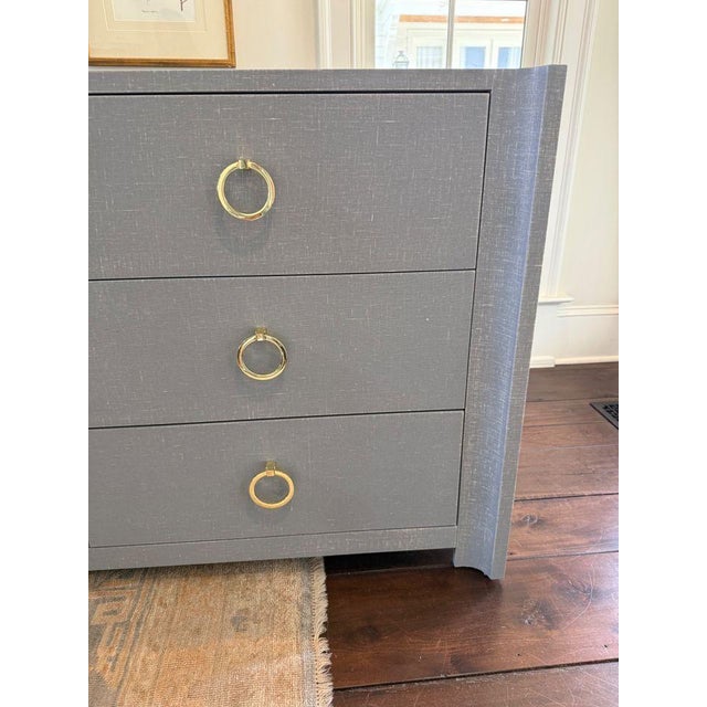 2020s Linen Wrapped Dresser For Sale - Image 5 of 7