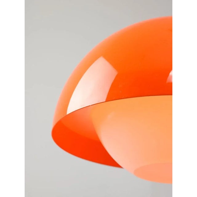 Italian Space Age Pendant in Chrome and Acrylic Glass, 1970s For Sale - Image 5 of 18