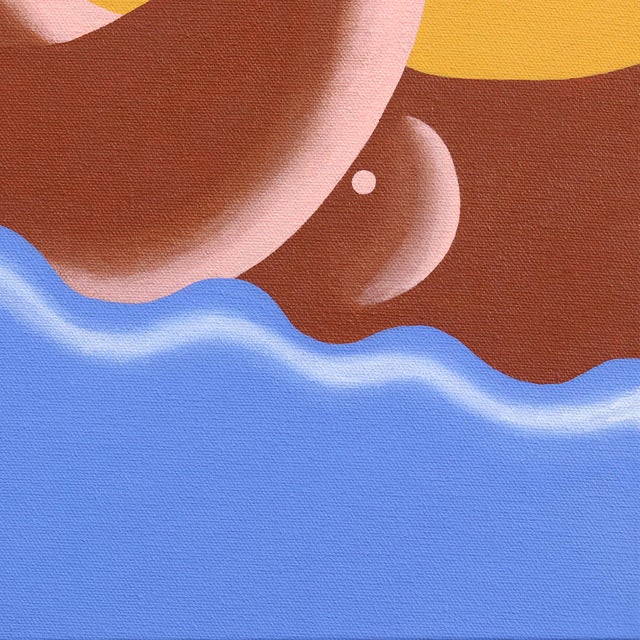 2020s Sunset - Surrealist Colorful Figurative Painting Original Artwork by Amy Tai For Sale - Image 5 of 9