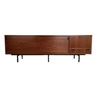 Large Modernist Teak Sideboard with Bar Section by Cees Braakman, 1960s For Sale