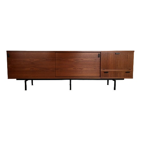 Large Modernist Teak Sideboard with Bar Section by Cees Braakman, 1960s For Sale