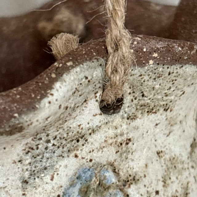 Vintage Artisan-Crafted Stoneware Hanging Planter For Sale In Baltimore - Image 6 of 12