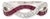 1.3ctw Ruby & Diamond Criss Cross Band Ring, 18k White Gold, Ring Size 7 For Sale