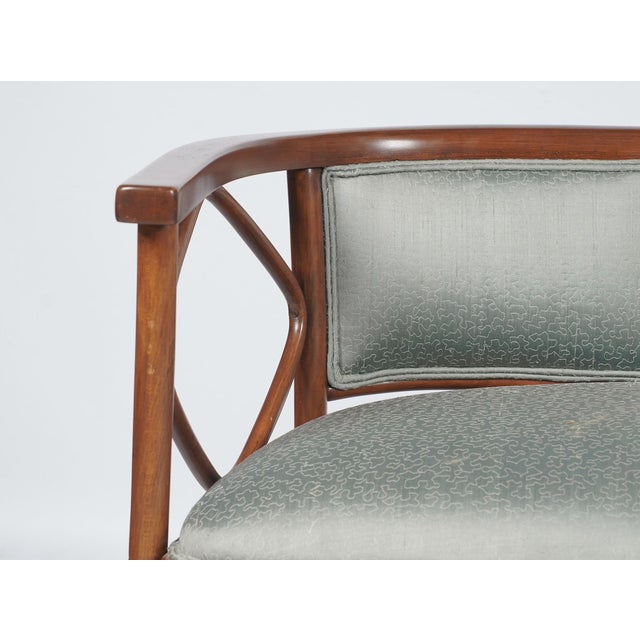 Josef Hoffmann 1920s Attributed to Josef Hoffmann Vienna Secession Settee Bench With Glorya Kaufman Estate Provenance For Sale - Image 4 of 8