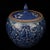 Chinoiserie Blue and White Plum Blossom Porcelain Ginger Jar, Chinoiserie Lidded Canister For Sale - Image 3 of 9
