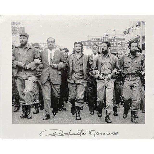 Perfecto Romero, Che Guevara and Fidel Castro, Silver Print For Sale