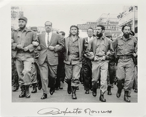 Perfecto Romero, Che Guevara and Fidel Castro, Silver Print