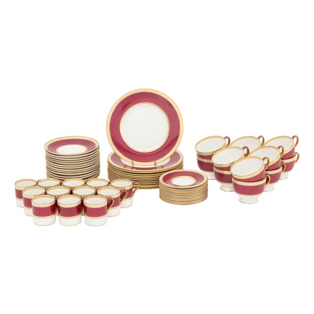 Wedgwood "Ulander" Partial Tea Service, 63 Pcs. For Sale