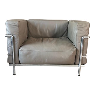 Le Corbusier Style Art Deco Chair For Sale