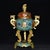 Chinese Elegant Vintage Chinese Cloisonné Enamel & Gilt Bronze Tripod Censer on Stand For Sale - Image 3 of 9