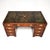 Brown Antique Leather Top Military Campaign Partners Desk, 1950 For Sale - Image 8 of 11