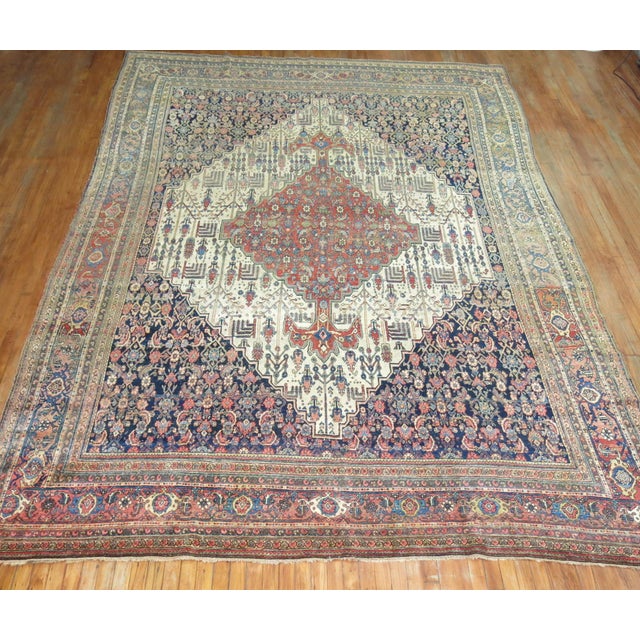 Contemporary Early 20th Century Zabihi Collection Tribal Persian Bidjar Rug For Sale - Image 3 of 6