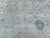 Ivory and Soft Blue Oushak Wool Rug With Floral Border For Sale - Image 6 of 7
