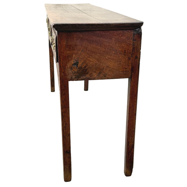 An Extremely Attractive Mid 18th Century, George II Period, Oak Dresser Base, Or Sideboard, Of Practical Small...