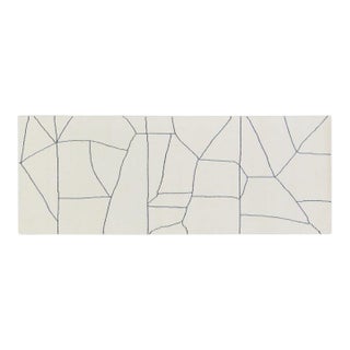 New Moroccan Azilal PProfessional Hand Knotted Wool Rug, 2'7x7 For Sale