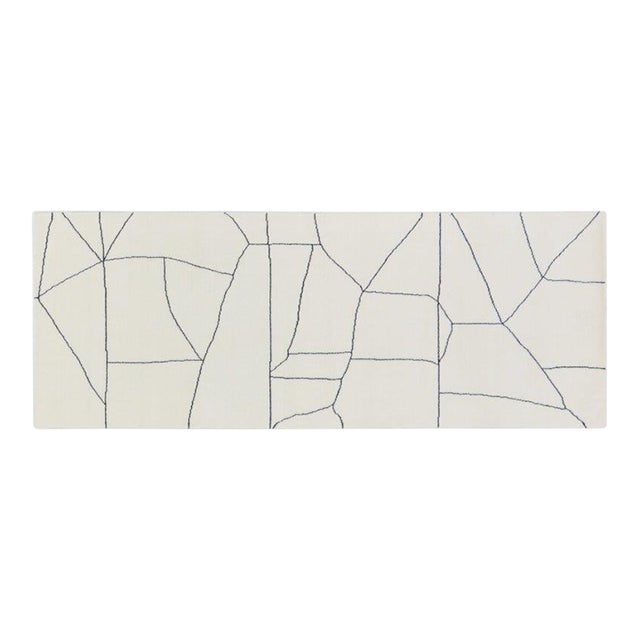 New Moroccan Azilal PProfessional Hand Knotted Wool Rug, 2'7x7 For Sale