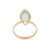 4.38ct Marquise Cut Vivid Aquamarine Solitaire Birthstone Ring Size 7 by VRJewels For Sale - Image 10 of 16