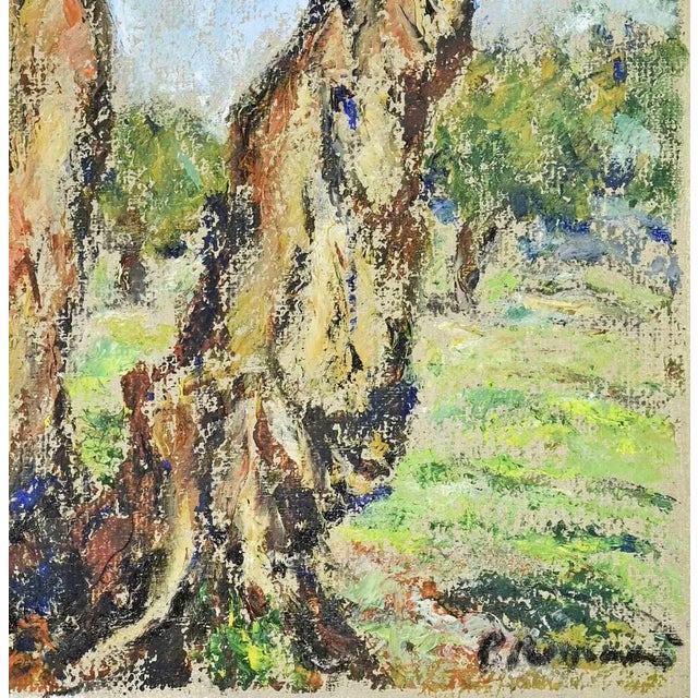 Pino Romanò, Olive Grove, Oil Painting, 1990s For Sale - Image 3 of 5