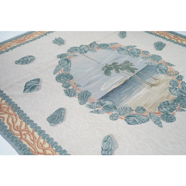 Textile French Aubusson Design Rug 7'10'' X 9'11'' For Sale - Image 7 of 10