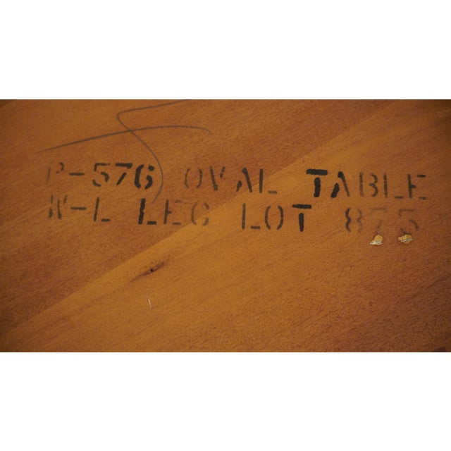 Hickory Chair James River Mahogany Traditional Style 86″ Oval Dining Table 576 For Sale - Image 11 of 11