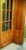 4-Leaf Partition Door with Transom in Wood and Beveled Glass, Set of 8 For Sale - Image 6 of 9