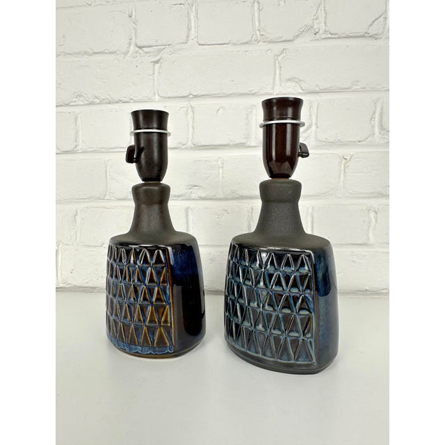 Ceramic Model 1036 Table Lamps by Einar Johansen for Søholm, Denmark, 1960s, Set of 2 For Sale - Image 12 of 15