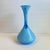 Sky Blue Italian Art Glass Pitcher Sky Blue Cased Glass Turquoise Vessel Attributed to Empoli Italy For Sale - Image 8 of 9