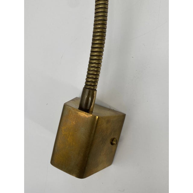 Metal Vintage German Wall Lamp with Metallic Pink Screen, 1950 For Sale - Image 7 of 10