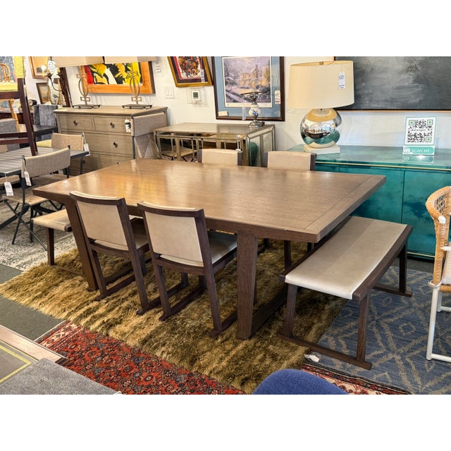 Antonio Citterio for Maxalto + B&b Italia InToto Table + Four Musa Chairs + Two Sella Benches, Set For Sale - Image 9 of 12