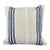 Turkish Hemp Pillow Cushion Natural Beige Blue Cushion Cover 20"x20" For Sale