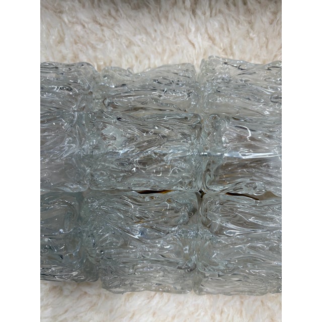 Transparent Pair of 1960s Murano Glass Sconces For Sale - Image 8 of 10