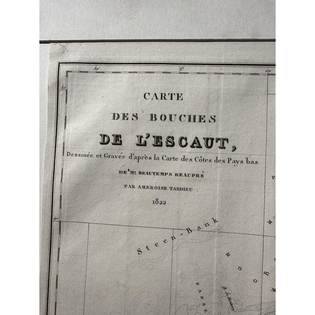 Map of the Scheldt Estuaries, 1822 For Sale - Image 11 of 13