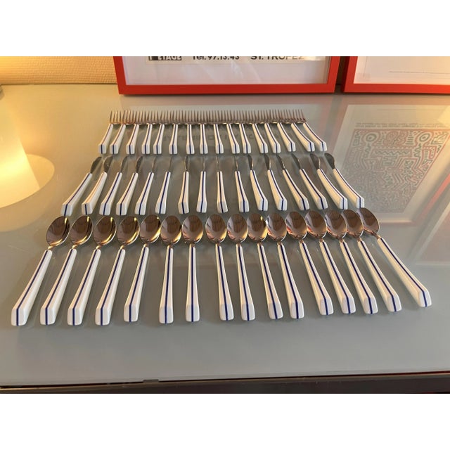 Plastic Air France Cutlery by Nathalie Georges, 1980s, Set of 48 For Sale - Image 7 of 17