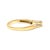 Contemporary 14K Yellow Gold 1/4 Cttw Princess Cut Diamond Engagement Ring, Size 7 For Sale - Image 3 of 6