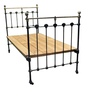 Victorian Single Brass and Iron Bed