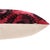 Hand-Knotted Silk Velvet Ikat Lumbar Pillow - 16x24 Crimson & Plum For Sale In San Francisco - Image 6 of 8