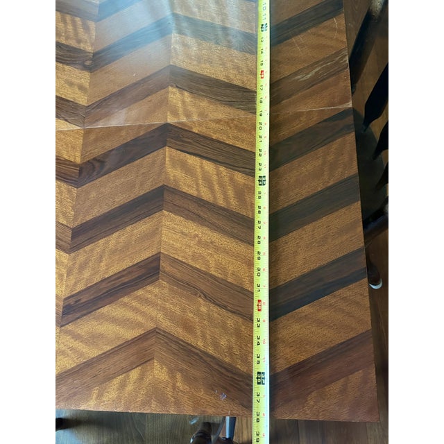 A stunning example of 1970s American modern design, this vintage extension dining table by Directional, attributed to Milo...
