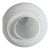 Henry Dean Belgium Signed Hand Blown Art Glass Vase Cream White 6” For Sale