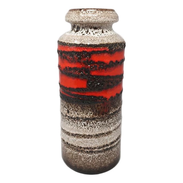 Large Fat Lava Vase from Scheurich, 1970s For Sale