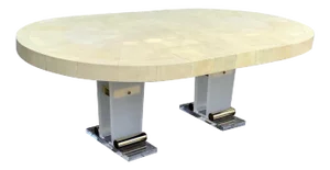 Ron Seff Shagreen and Lucite Dining Room Table