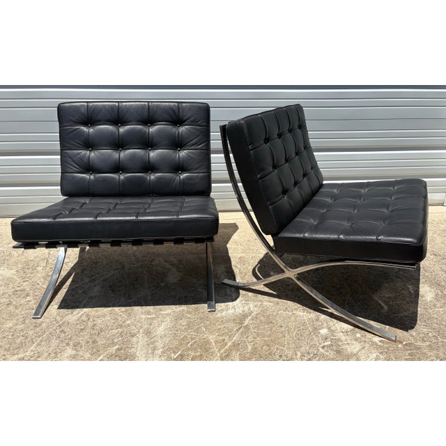 Barcelona Chairs / a Pair For Sale - Image 9 of 9
