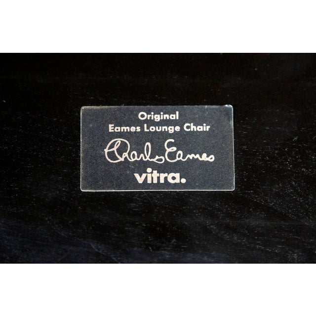 Set of Vintage Lounge Chair and Ottoman by Charles & Ray Eames for Vitra, 1990s, Set of 2 For Sale - Image 11 of 16
