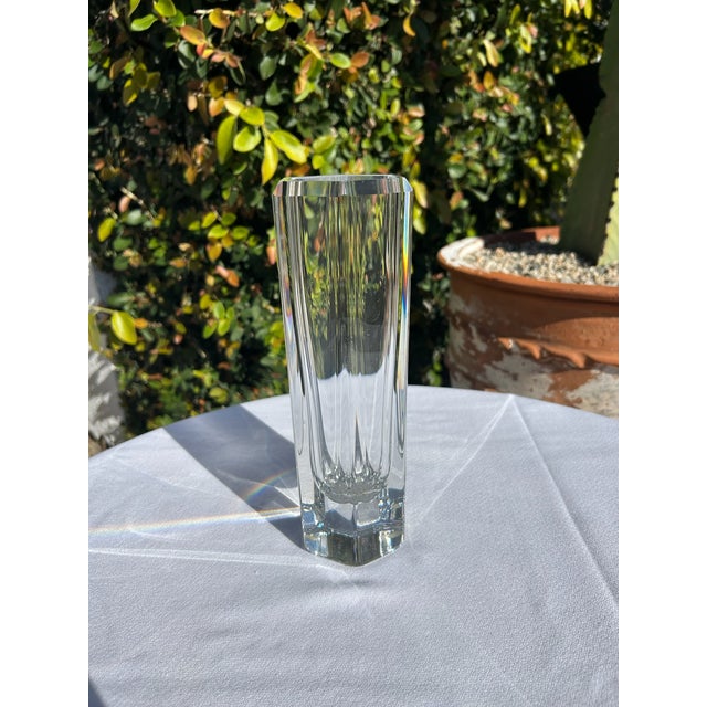Vintage Kosta Boda Colonna Crystal Vase For Sale - Image 11 of 13