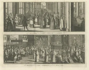 Religious Ceremony for Corpus Christi Day and Palm Sunday, 1725, Paper
